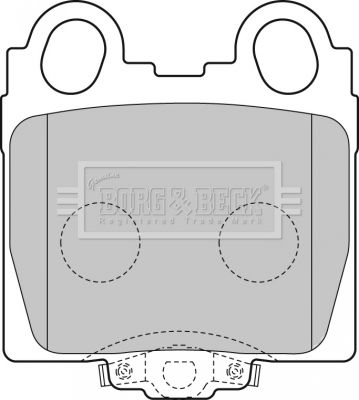 BORG & BECK Комплект тормозных колодок, дисковый тормоз BBP1849
